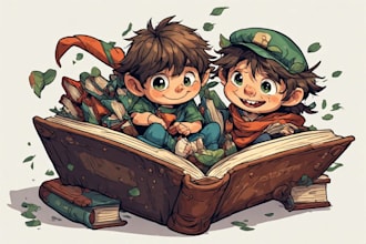 custom children book character design