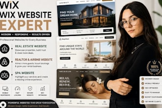 build wix real estate website wix realtor and airbnb website wix spa website