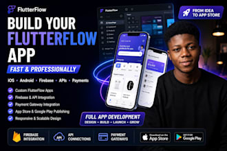 build your flutterflow mobile app mvp for ios and android fast