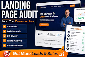 do a landing page audit cro audit website audit to boost conversion rate