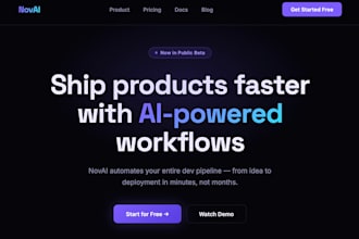 design a modern and responsive landing page or website UI