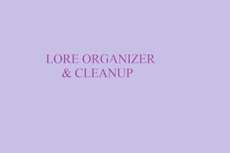 organize your messy worldbuilding lore and documentation