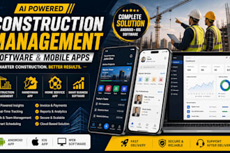 develop ai construction management software, handyman app home service app