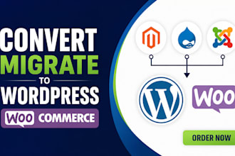 convert clone or migrate magento drupal joomla to wordpress woocommerce safely