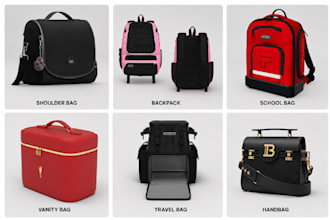 design 3d backpack, luxury handbag, purse, wallet, tote bag and realistic render