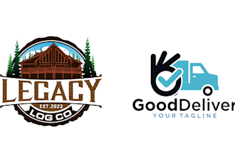 design creative beautiful cottage and courier logo for your business