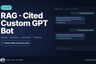 build an ai chatbot with rag on your custom knowledge base