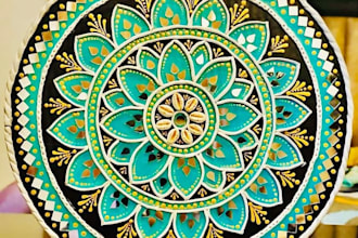 design custom digital mandala art wall decor