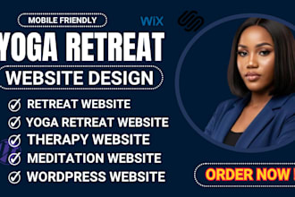 design yoga retreat website health and fitness wellness spa squarespace website