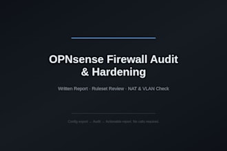 audit and harden your opnsense firewall