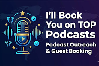 do targeted podcast outreach and book you as a podcast guest on top shows