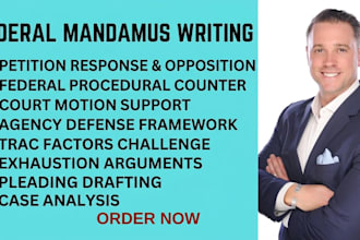 write a mandamus petition response or opposition for federal court proceedings