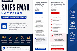 create email campaign designed for conversions