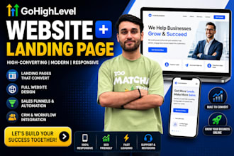 design gohighlevel landing page ghl website expert