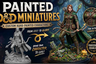 custom painted dnd miniatures, tabletop rpg figures and fantasy models