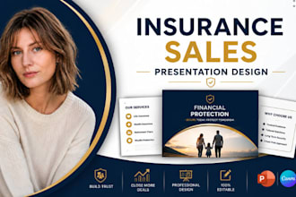 design insurance sales presentation, broker deck, client onboarding slides
