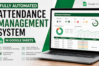 create a fully automated attendance management system in google sheets