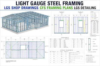 light gauge steel framing lgs shop drawings cfs framing plans lgs detailing