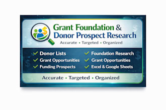 grant foundation and donor prospect research