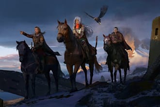 create a  fantasy character illustration