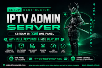 setup xui one, xtream ui admin server with full features, m3u playlist