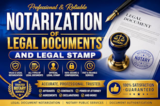 provide valid notarization of legal documents and legal stamp your documents