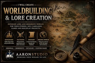 create lore and worldbuilding for your fantasy universe