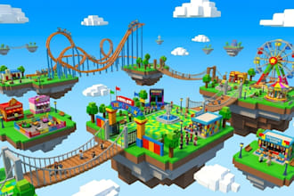 build roblox game, roblox 3d model, roblox building, roblox map, roblox scripter