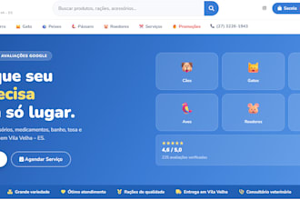 crio site com dashboard e painel admin