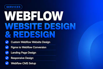 create a modern webflow website for your business
