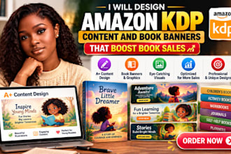 design amazon KDP content and book banners that boost book sales