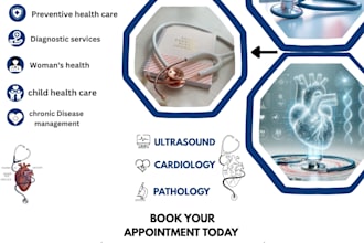 design healthcare, home care and clinic flyer