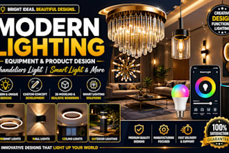 do modern lighting equipment products design, chandeliers light, smart light