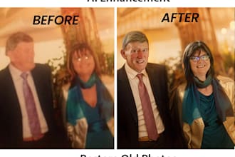 restore old photos and upscale images enhancement