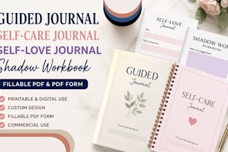 design self guided journal self care journal self love journal planner design