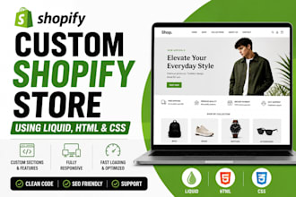 customize your shopify store using liquid HTML and CSS