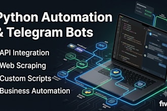 build custom python automation scripts and telegram bots