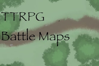 create a digital hand drawn ttrpg battle map