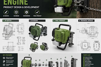 design an efficient tree climbing and craping machine for agriculture product