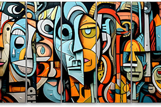 design custom restaurant murals graffiti wallpaper doodle street art office deco
