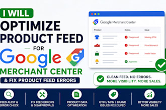 optimize product feed for google merchant center fix product feed error