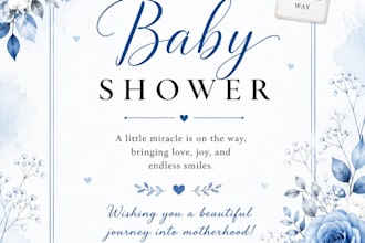 baby shower invitation gig