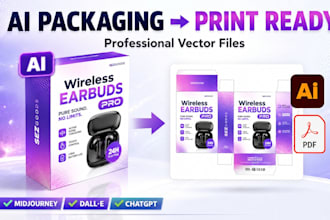 convert ai generated label and packaging designs into vector files print ready