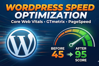 optimize your wordpress website speed, performance and core web vitals