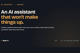 build a custom ai chatbot trained on your documents