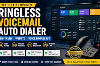 setup fix usa ringless voicemail drop siptrunk webrtc autodialer voice broadcast