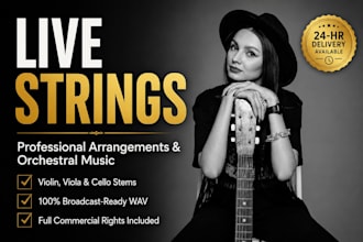 compose and record strings section or string arrangement and orchestral music
