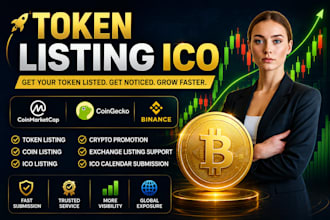 coinmarketcap coingecko token listing crypto promotion ico listing expert