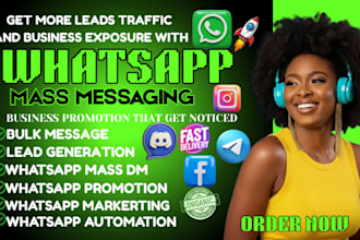 do whatsapp marketing, bulk messaging and business promotion