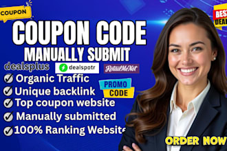manually submit coupon code to 150 popular deal sites submission